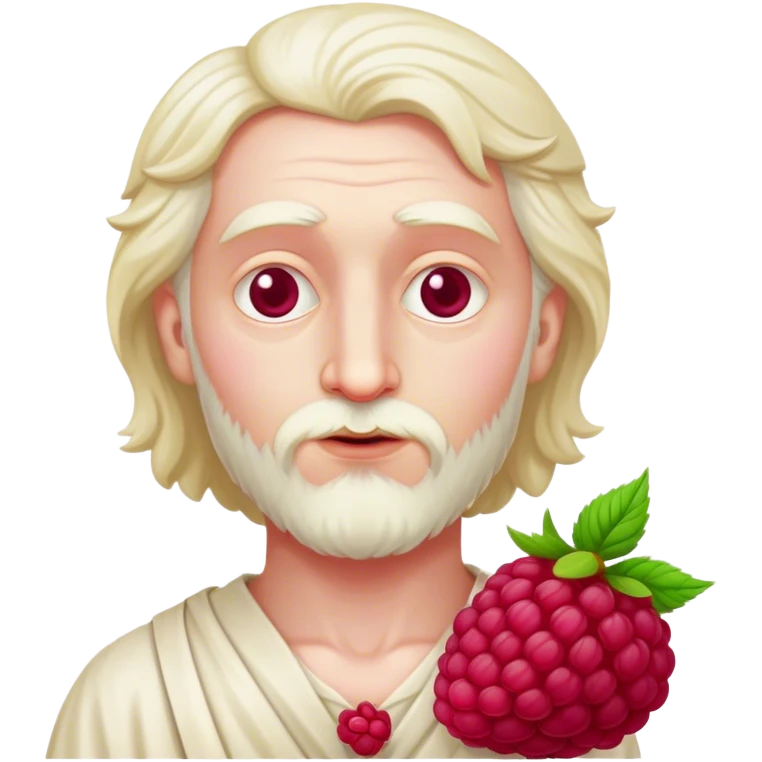 A raspberry philosopher itself  emoji