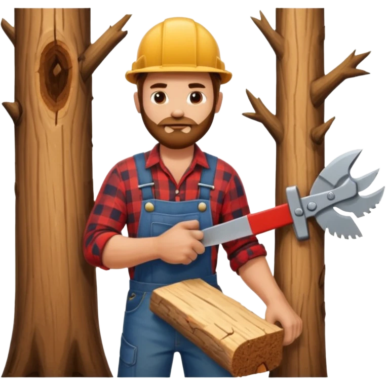 saw for sawing trees emoji