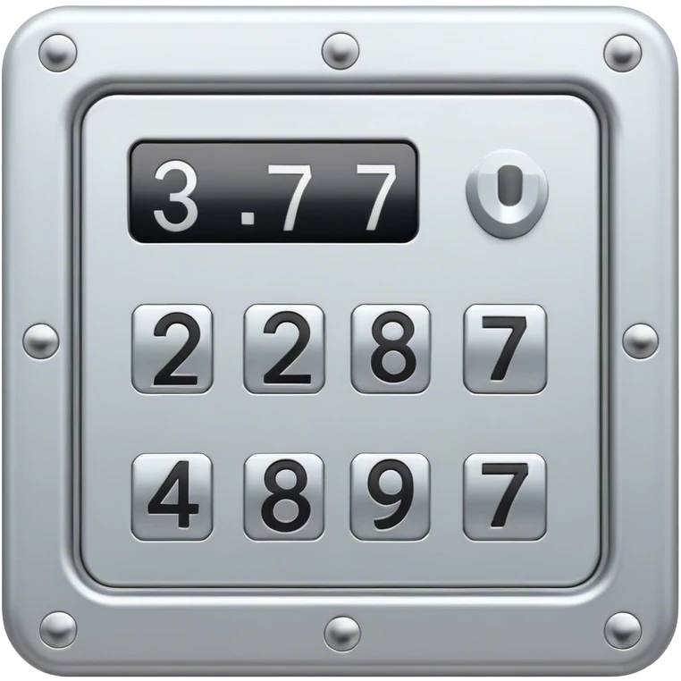 safe code plate emoji