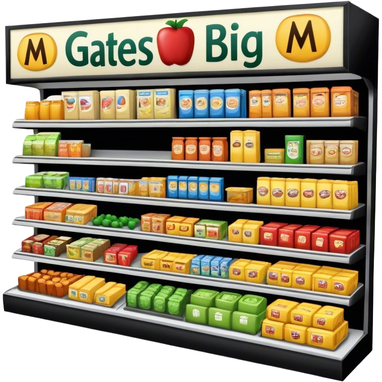 a grocery store called “gates big m” emoji