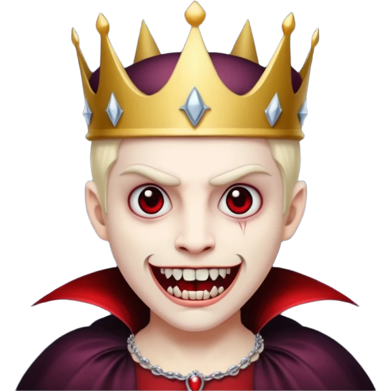 vampire with crown emoji