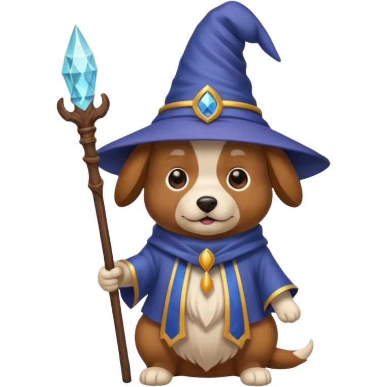 Dog wizard emoji