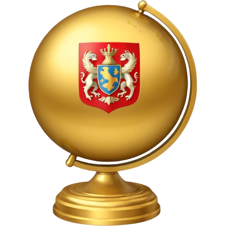gold globe coat of arms emoji