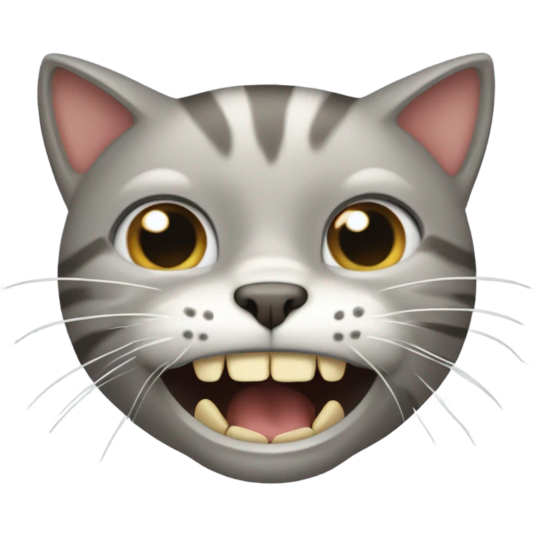 cat biting a person emoji