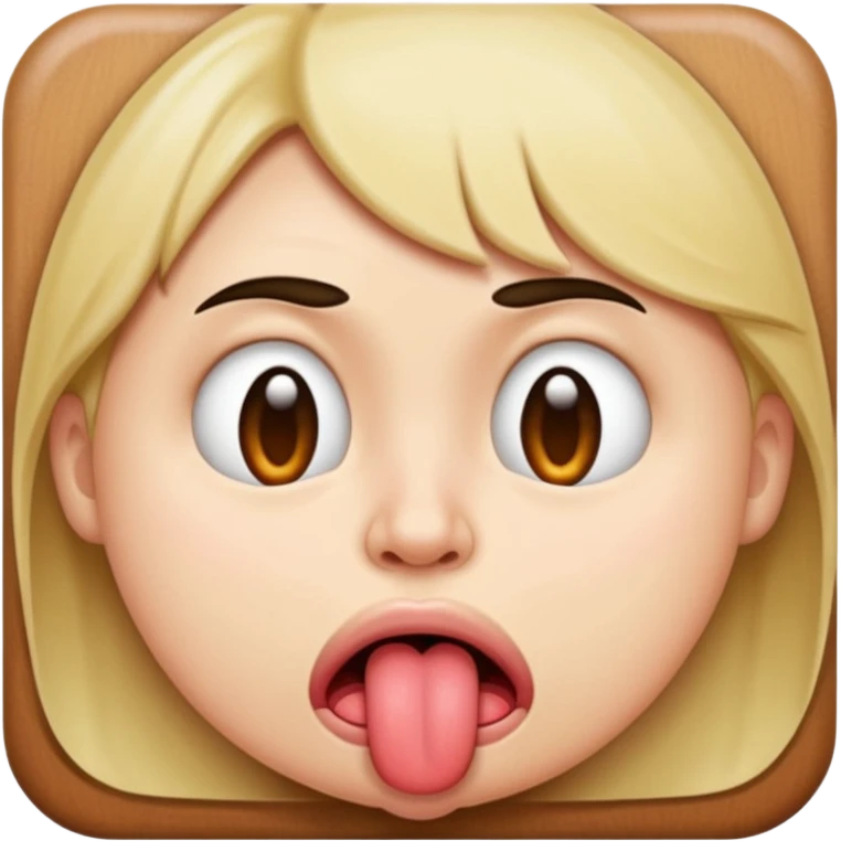 화난 얼굴로 메롱 emoji