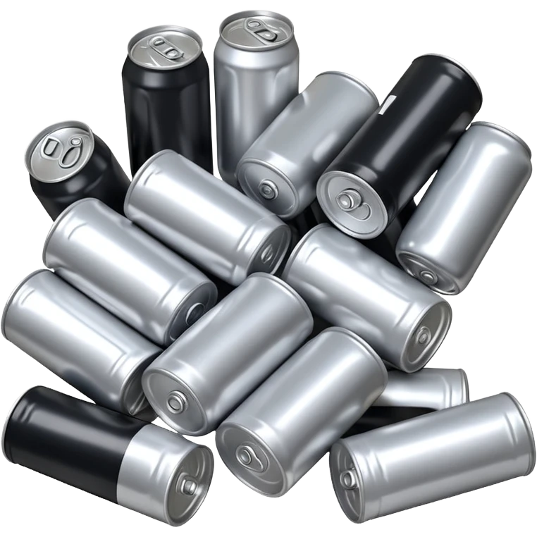 lot of empty Energy Drink Cans emoji
