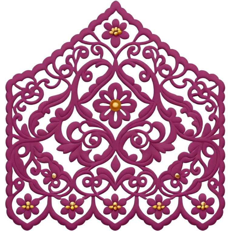  Lace fabric emoji