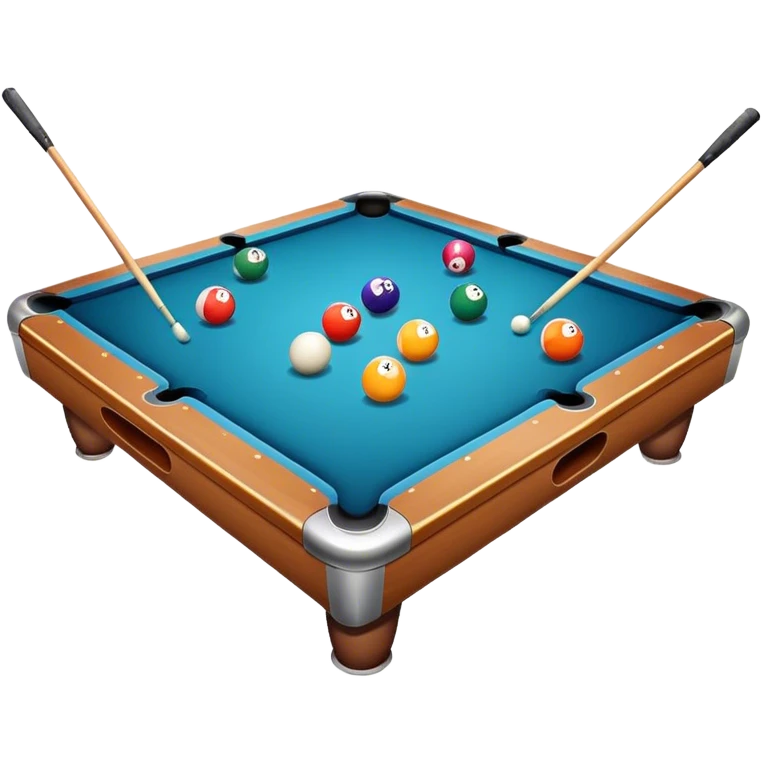 Pool game just the cues and balls and nothing else emoji