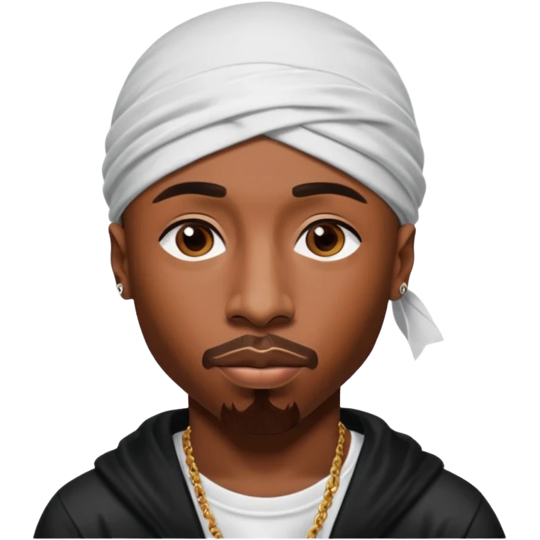 2Pac only face and durage emoji