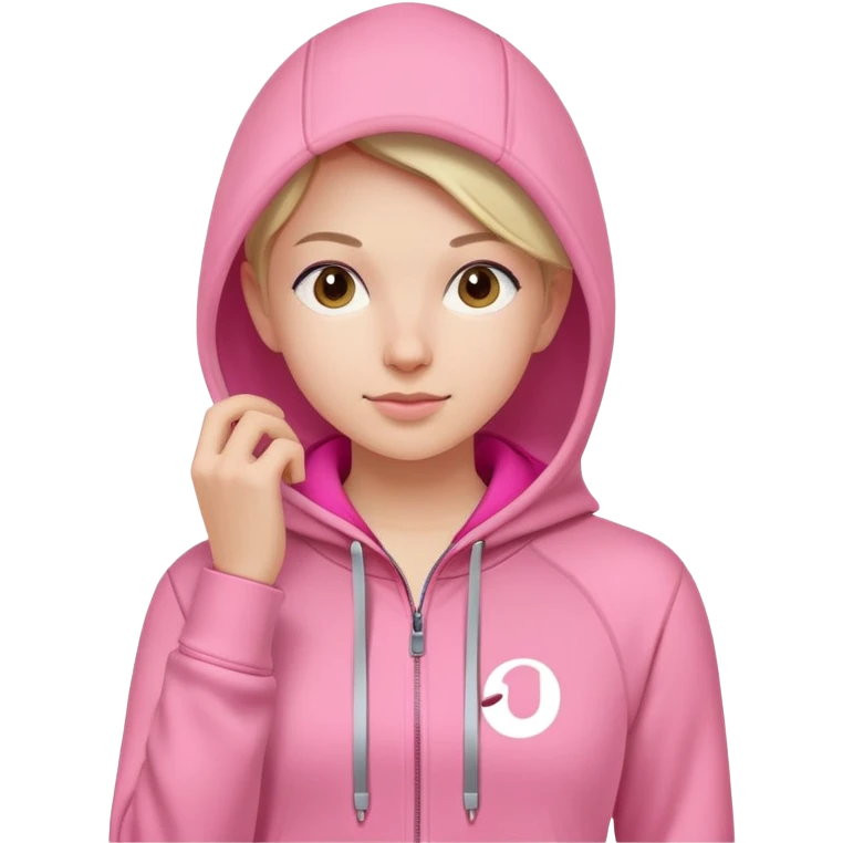 Pink hoodie lulu lemon emoji