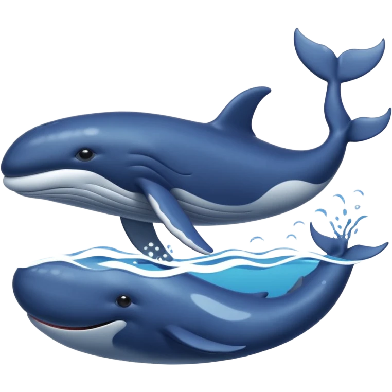 whale swimming in sea emoji