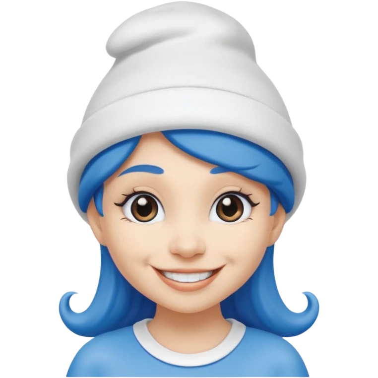 woman smurf emoji
