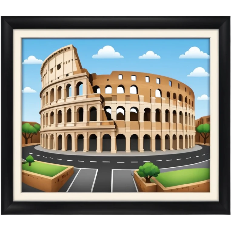 colosseum rome  2D emoji