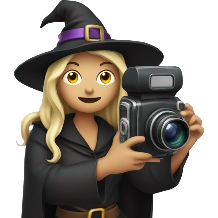 Witch with a Camera  emoji