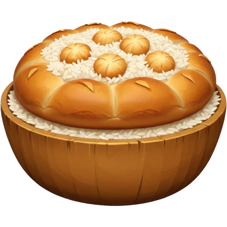 bread and rice emoji