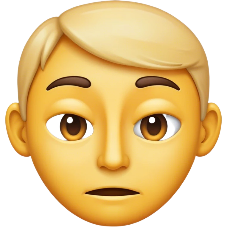 A distorted face emoji emoji