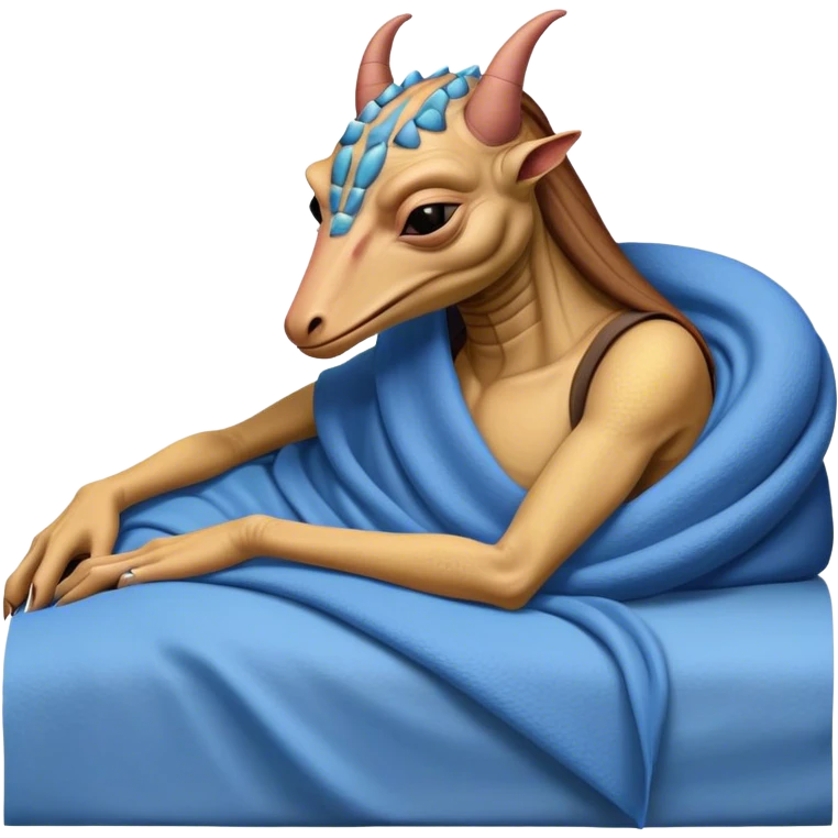 Sleeping jar jar binks from Star Wars  emoji