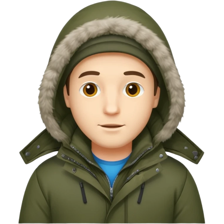 Man in parka emoji