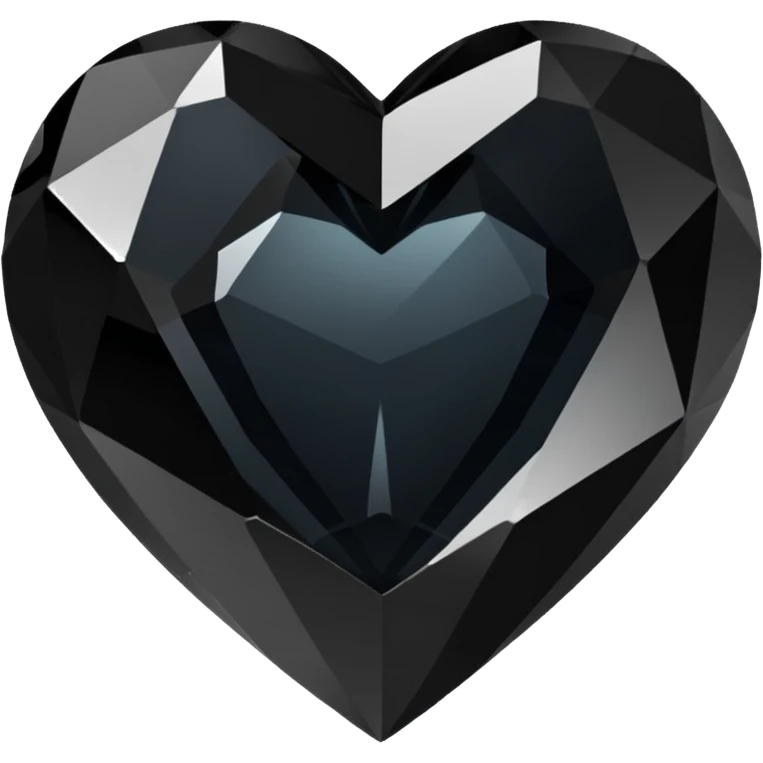 black crystal heart emoji