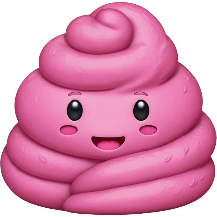 pink poo emoji