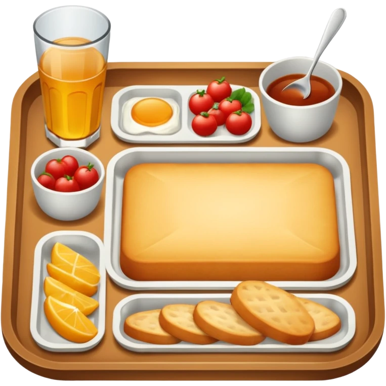 rectangle tray meal emoji