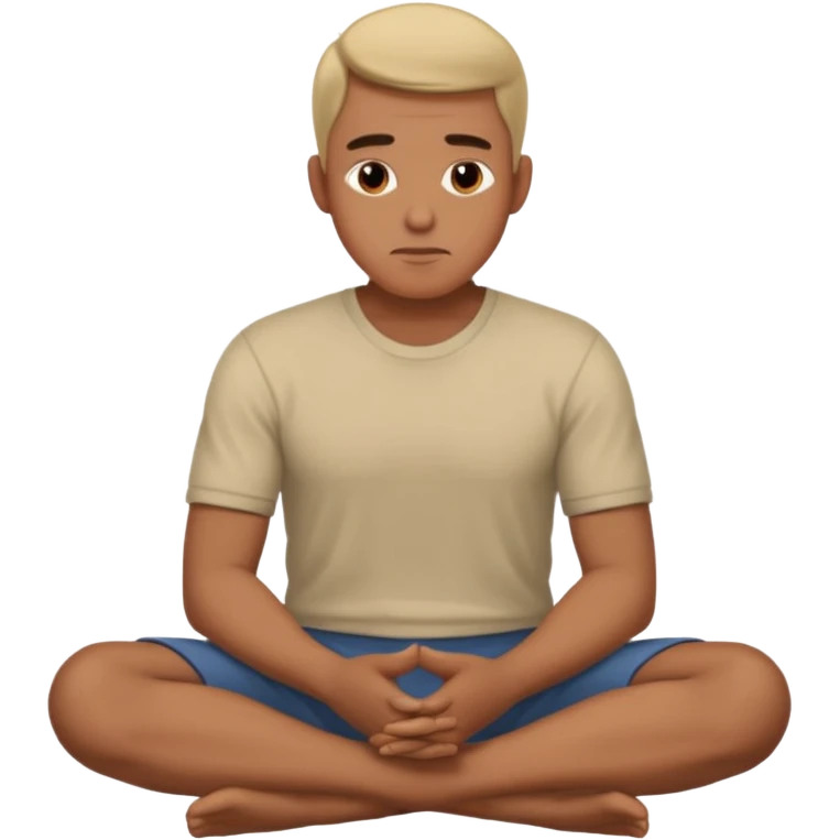 man sitting still emoji