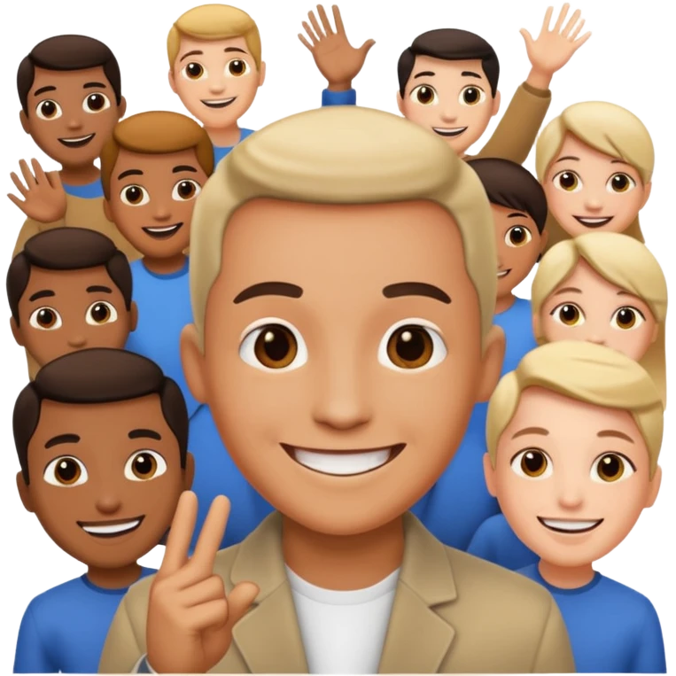 a famous artist collaborates with the audience emoji