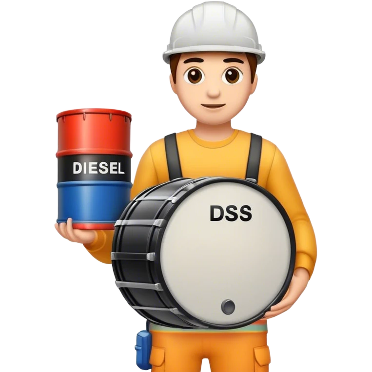Holding diesel drum  emoji