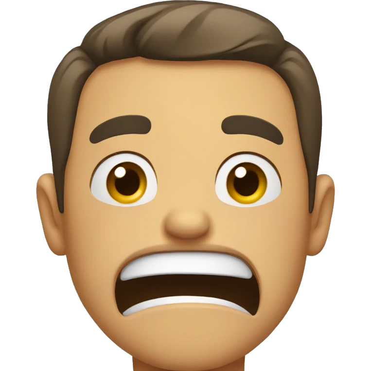 Guy raging and crying emoji