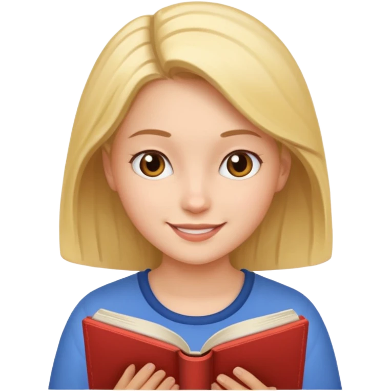 Девушка с книгой   emoji