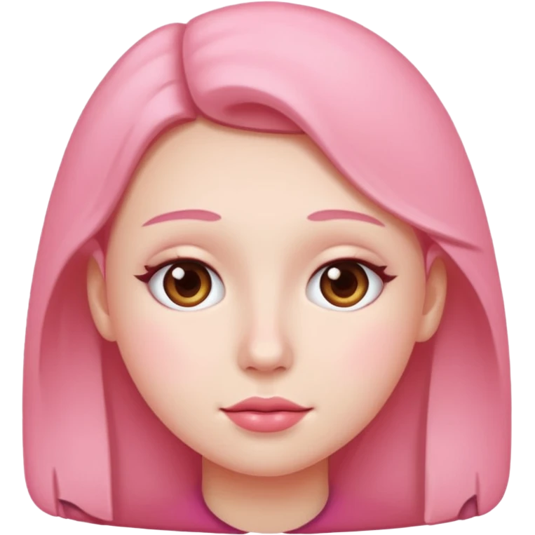 Pink cheek emoji