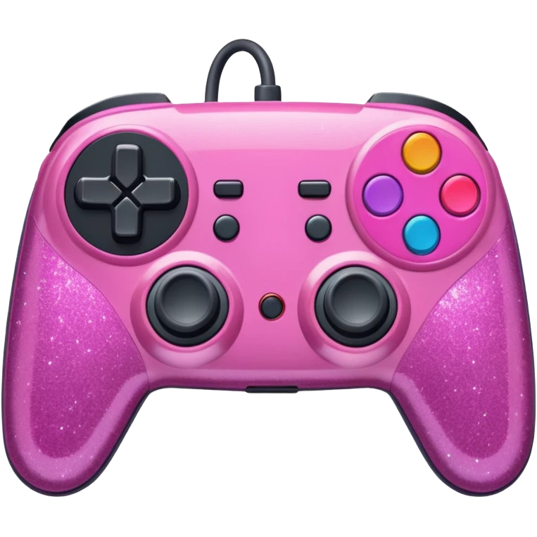 glitter pink control game emoji | AI Emoji Generator
