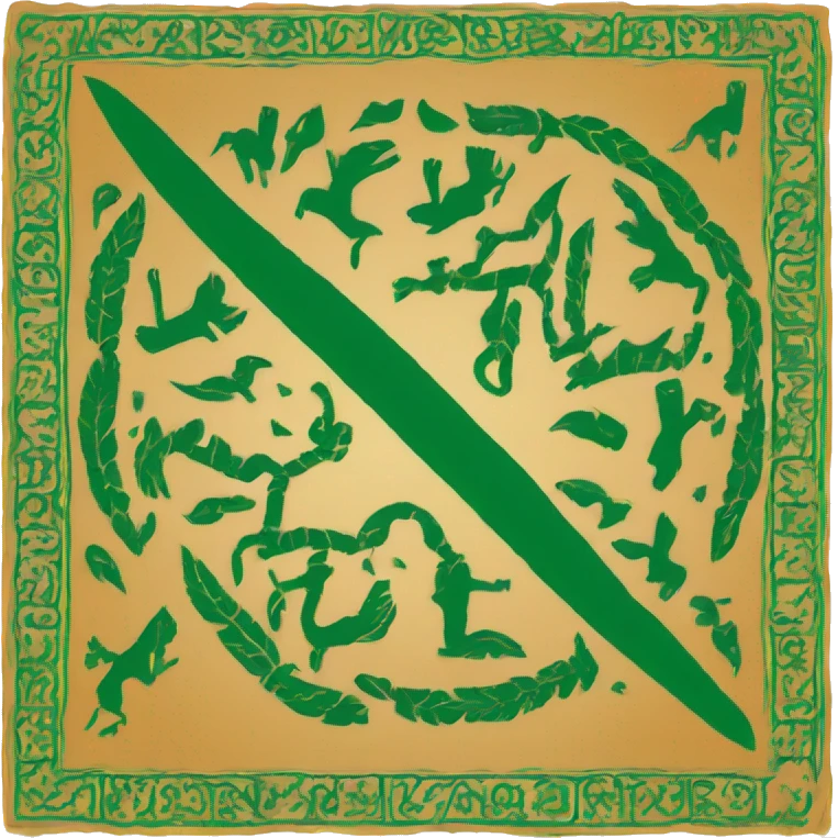 The historical flag of the Sassanid period emoji