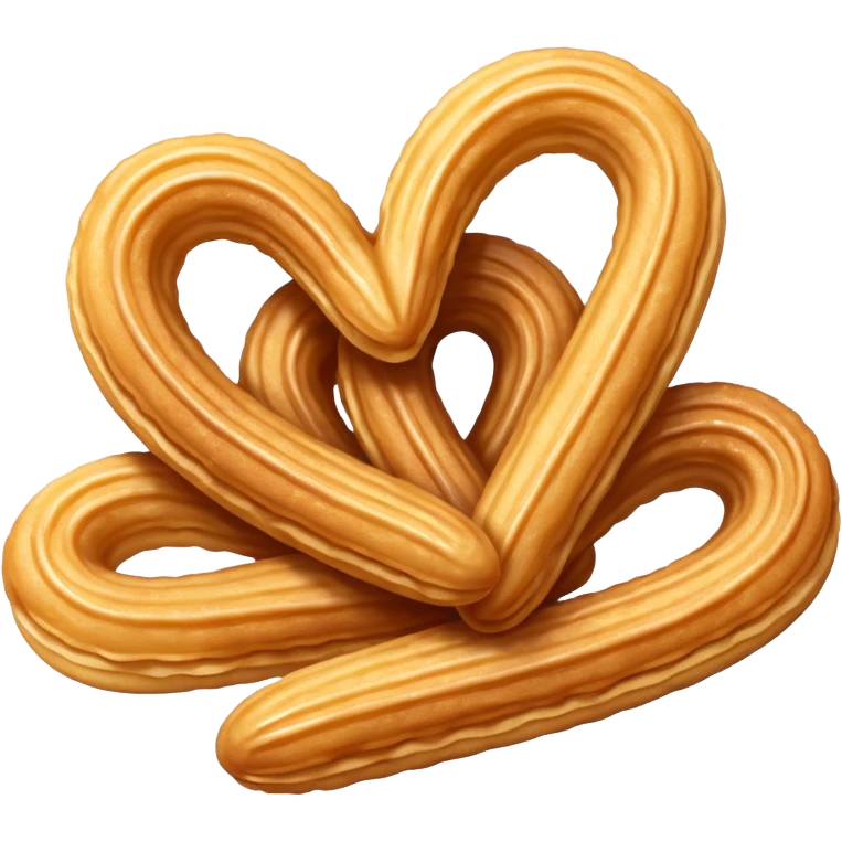 Heart shaped churros emoji