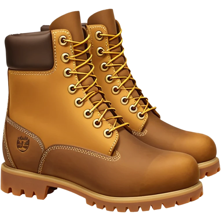 Сделай пару ботинок Timberland в классической расцветке emoji