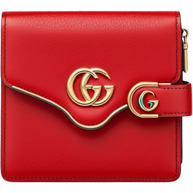 Cartera roja gucci emoji