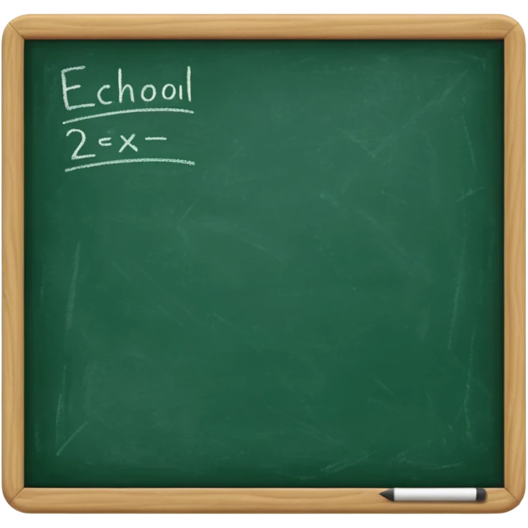 School Chalkboard emoji