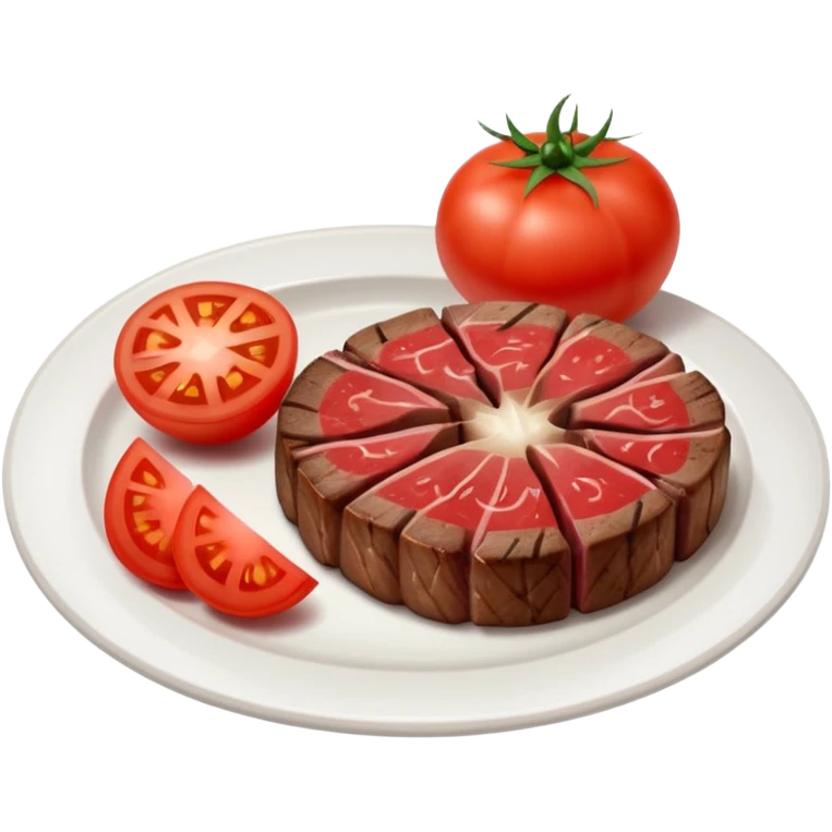 de la propuesta dos que generaste, modificarla solo con una carne y una rebanada de los ingredientes emoji