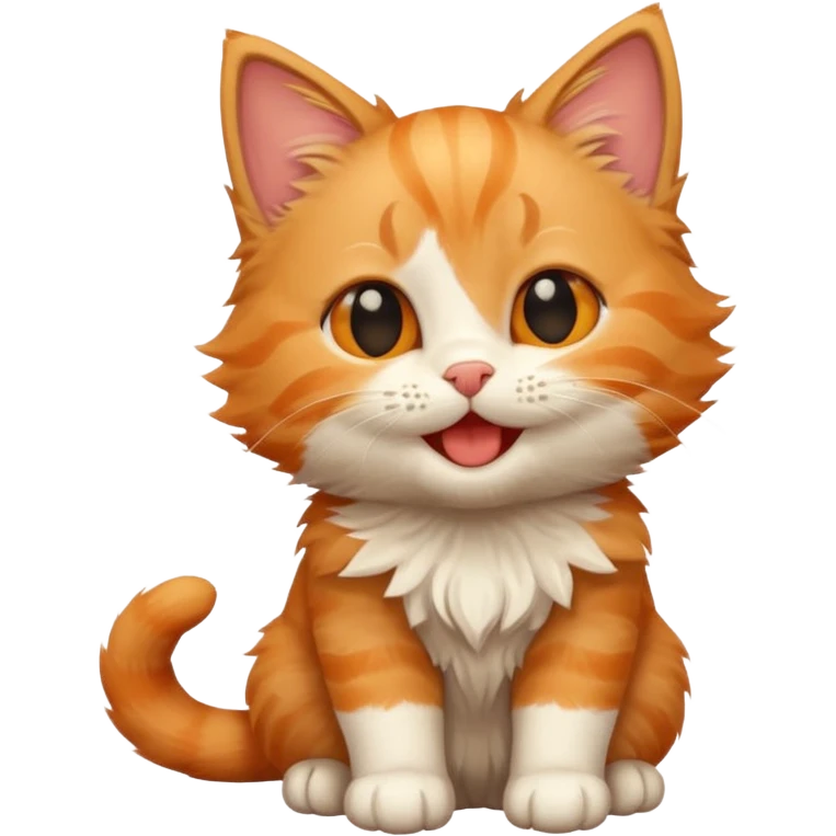 Kitten giggle emoji