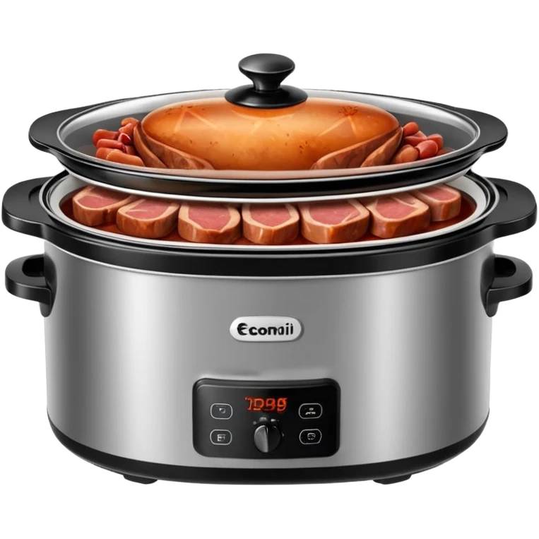 Meat in a slow cooker emoji