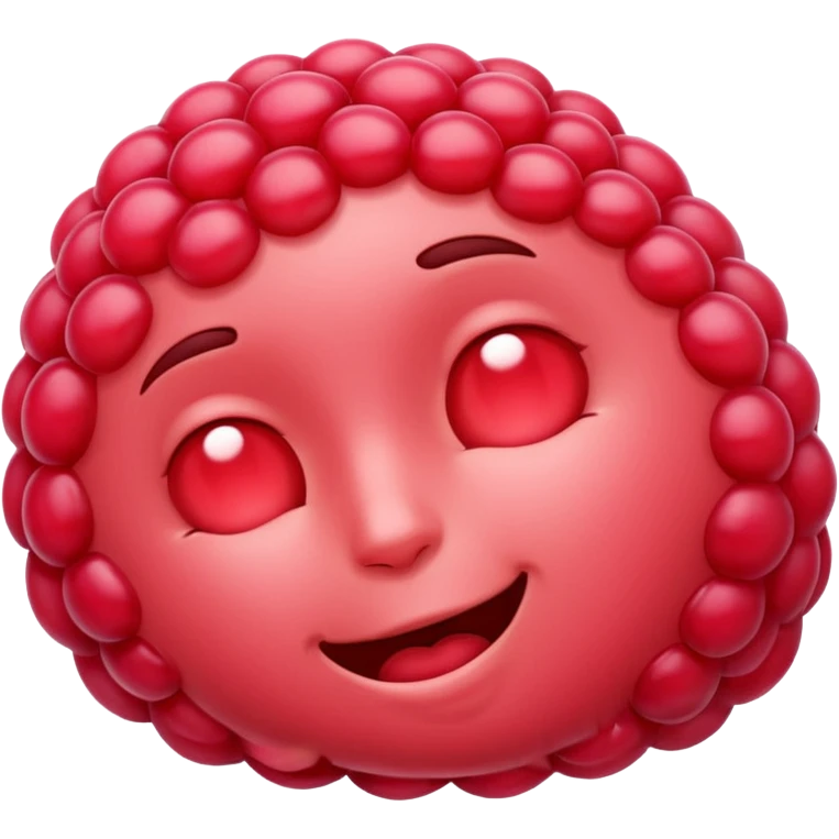 Raspberry emoji sleeping  emoji
