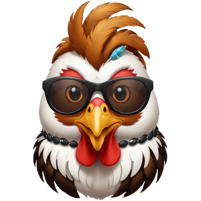 roosters with sunglasses emoji