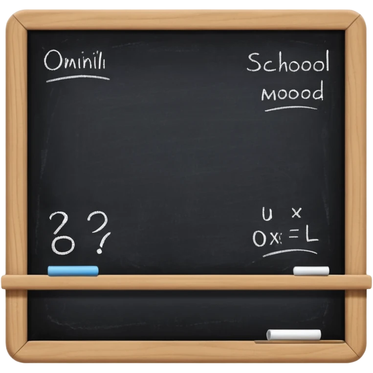 school blackboard emoji