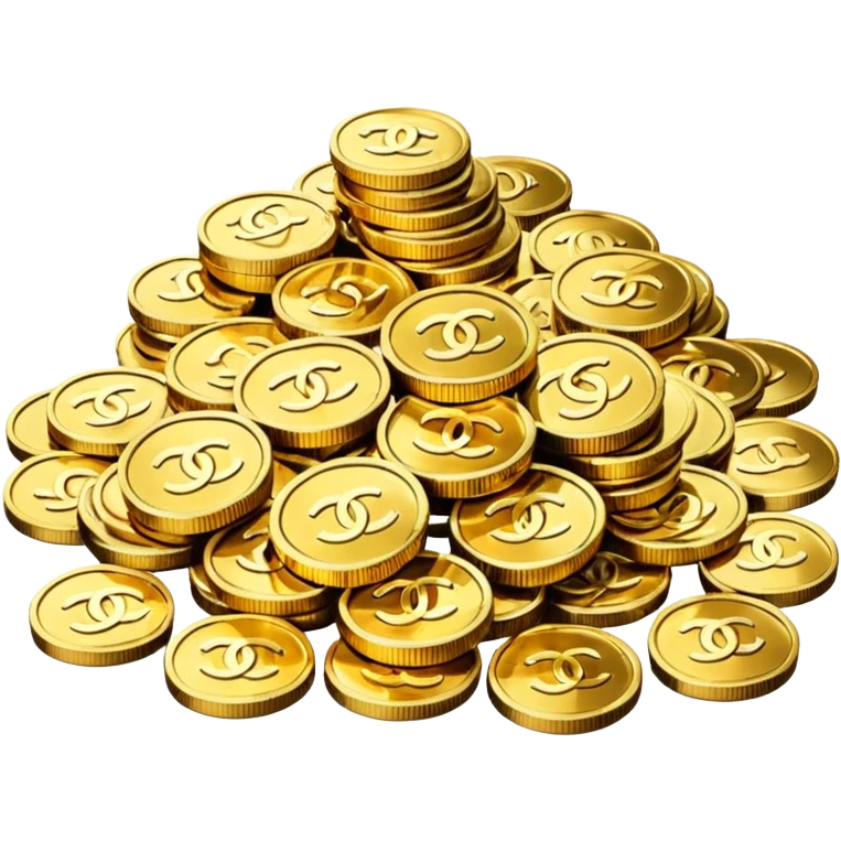 chanel coins pile emoji