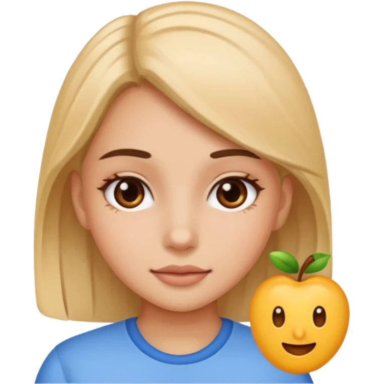 Girl doing 67 emoji