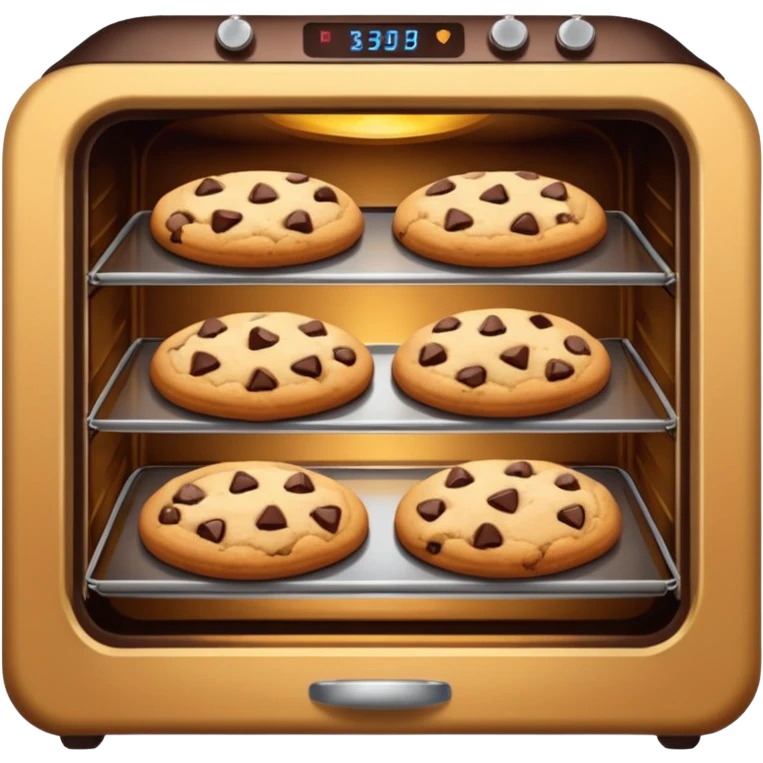oven with cookies inside emoji