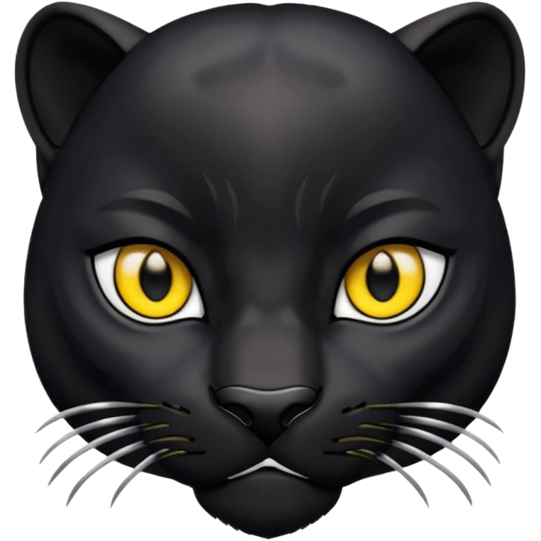 Black panther face only  emoji