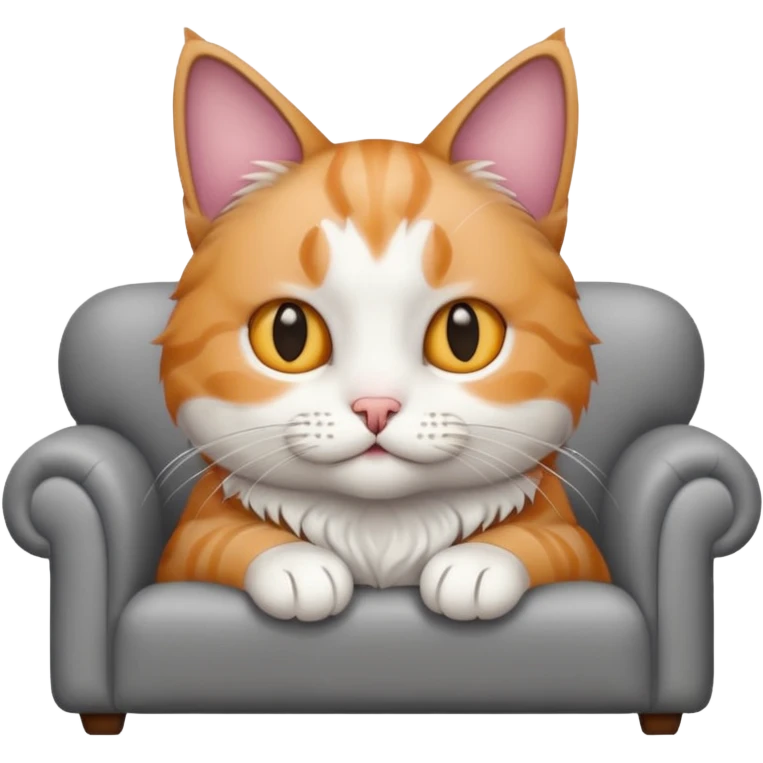 cat in a sofa emoji