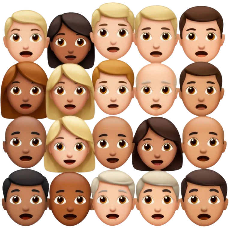 Funny faces emoji