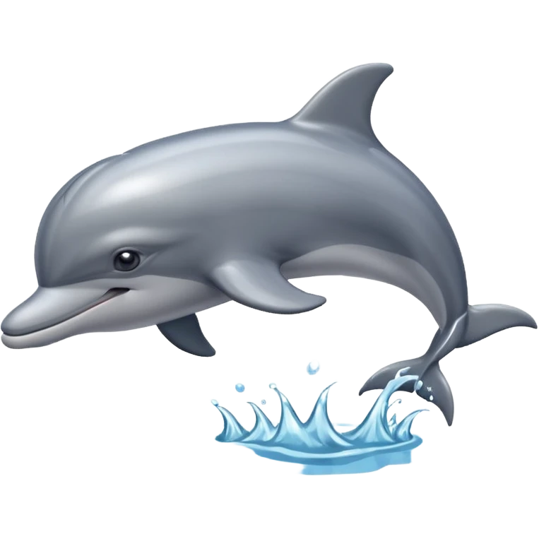 dolphin swimming in water emoji